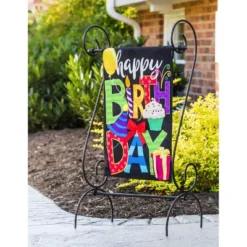 Evergreen Happy Birthday Garden Linen Flag 12.5 X 18 Inches Indoor Outdoor Decor -Optimal Home Decoration GUEST d70000ca 30d8 4149 96fe 8cbb16cfd38d