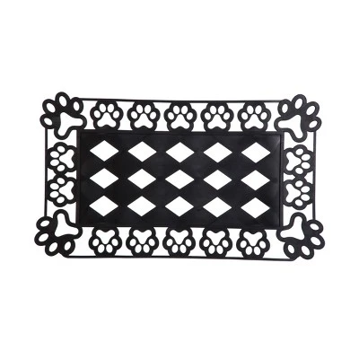 Evergreen Indoor Outdoor Doormat Bundle Set Of 4 - Frame And 3 Welcome Paw Print Pet Inserts 4 Evergreen Indoor Outdoor Doormat Bundle Set Of 4 - Frame And 3 Welcome Paw Print Pet Inserts - Image 4