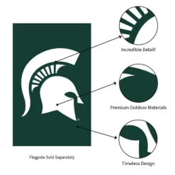 Evergreen NCAA Michigan State University Applique House Flag 28 X 44 Inches Outdoor Decor For Homes And Gardens -Optimal Home Decoration GUEST d78aafa5 7b0f 4063 98c1 c5eeb2c872f7