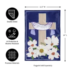Evergreen Dogwood Blessings Garden Applique Flag 12.5 X 18 Inches Indoor Outdoor Decor -Optimal Home Decoration GUEST d98b6426 9378 4910 b32c 1859d28acdc8
