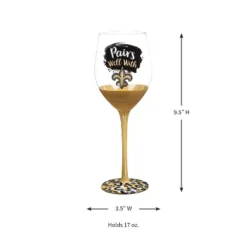 Evergreen New Orleans Saints, 17oz Boxed Stemware