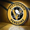 Evergreen Ultra-Thin Edgelight LED Wall Decor, Round, Pittsburgh Penguins- 23 X 23 Inches Made In USA