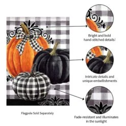 Evergreen Pumpkin Check Garden Suede Flag 12.5 X 18 Inches Indoor Outdoor Decor 7 Evergreen Pumpkin Check Garden Suede Flag 12.5 X 18 Inches Indoor Outdoor Decor -Optimal Home Decoration GUEST dff8ee94 f234 4190 83fa f5ac6452dfbb