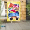 Evergreen Welcome Summer Truck Garden Applique Flag