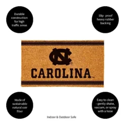 Evergreen University Of North Carolina Logo Turf Mat, Brown- 28 X 16 Inches Indoor Outdoor Doormat -Optimal Home Decoration GUEST e2c6f686 e7ef 4360 ad35 157f9ca0d493