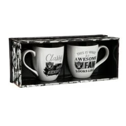 Evergreen Las Vegas Raiders, Ceramic Cup O'Java 17oz Gift Set