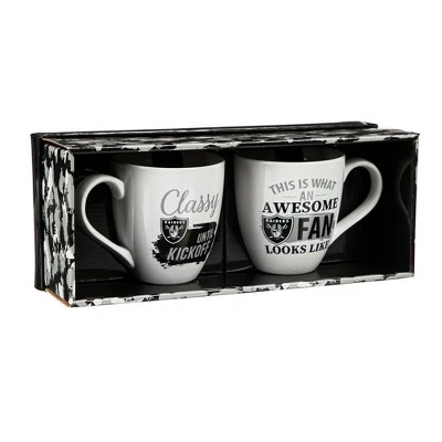 Evergreen Las Vegas Raiders, Ceramic Cup O'Java 17oz Gift Set 1 Evergreen Las Vegas Raiders, Ceramic Cup O'Java 17oz Gift Set