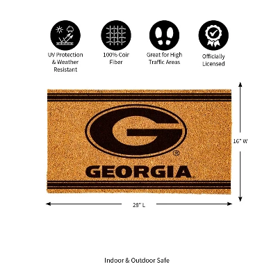 Evergreen University Of Georgia Logo Turf Mat, Brown- 28 X 16 Inches Indoor Outdoor Doormat 2 Evergreen University Of Georgia Logo Turf Mat, Brown- 28 X 16 Inches Indoor Outdoor Doormat - Image 2