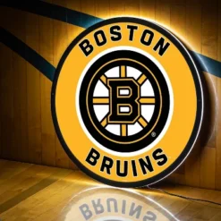 Evergreen Ultra-Thin Edgelight LED Wall Decor, Round, Boston Bruins- 23 X 23 Inches Made In USA -Optimal Home Decoration GUEST e72b15f0 a6f1 464f b003 f4dd6b871a85