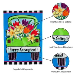 Evergreen Springtime Truck Garden Applique Flag 12.5 X 18 Inches Indoor Outdoor Decor -Optimal Home Decoration GUEST e874e394 3335 485a 80f3 399078e4b526