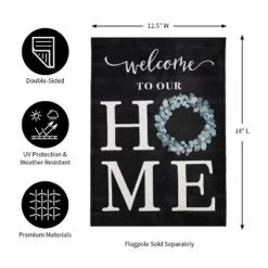 Evergreen Eucalyptus Welcome Garden Burlap Flag 12.5 X 18 Inches Indoor Outdoor Decor 11 Evergreen Eucalyptus Welcome Garden Burlap Flag 12.5 X 18 Inches Indoor Outdoor Decor -Optimal Home Decoration GUEST e97f934c 8ce4 426a 8fe6 9c52f679c343