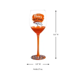 Evergreen Denver Broncos, 17oz Boxed Stemware