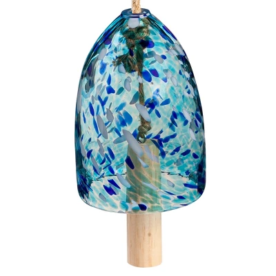 Evergreen 7"H Aqua Confetti Chime 2 Evergreen 7"H Aqua Confetti Chime - Image 2