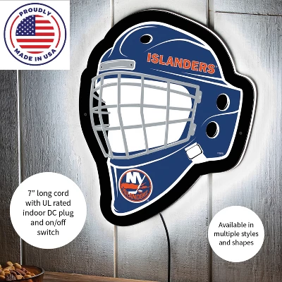 Evergreen Ultra-Thin Edgelight LED Wall Decor, Helmet, New York Islanders- 15.6 X 19 Inches Made In USA 4 Evergreen Ultra-Thin Edgelight LED Wall Decor, Helmet, New York Islanders- 15.6 X 19 Inches Made In USA - Image 4