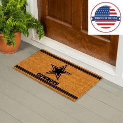 Evergreen Dallas Cowboys Logo Turf Mat, Brown- 28 X 16 Inches Indoor Outdoor Doormat -Optimal Home Decoration GUEST eb357eda b26e 40b9 bc9e deeec1969a0f