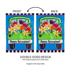 Evergreen Springtime Truck Garden Applique Flag 12.5 X 18 Inches Indoor Outdoor Decor -Optimal Home Decoration GUEST eb56e8fa 86b2 4d2e 9e78 ffa098183668