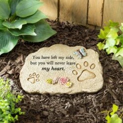 Evergreen 11.5" X 7.5" Memorial Garden Stone, Pet Devotion -Optimal Home Decoration GUEST ec2754dc b38d 4d87 9911 32cdc954d945