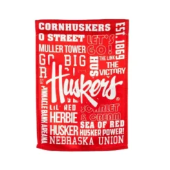 Evergreen Embossed Suede Flag, GDN Size, University Of Nebraska -Optimal Home Decoration GUEST ec5fe15a 8035 4c4e b6c4 7585a7045caf 1
