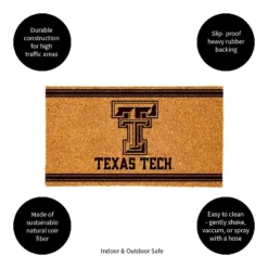 Evergreen Texas Tech University Logo Turf Mat, Brown- 28 X 16 Inches Indoor Outdoor Doormat -Optimal Home Decoration GUEST f0158c48 64da 4c09 b4b9 e6c94fee636c