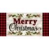 Evergreen Christmas Sentiments Sassafras Indoor Outdoor Switch Doormat 1'10"x10" Beige