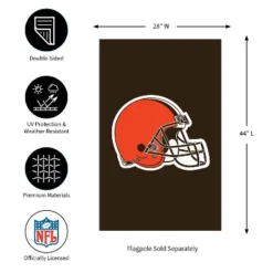 Evergreen NFL Cleveland Browns Applique House Flag 28 X 44 Inches Outdoor Decor For Homes And Gardens -Optimal Home Decoration GUEST f0a1b739 b9d7 4ad9 972e e93d01d02336