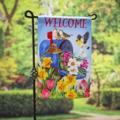 Evergreen Mailbox Bouquet Garden Suede Flag 12.5 X 18 Inches Indoor Outdoor Decor