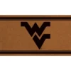 Evergreen West Virginia University Logo Turf Mat, Brown- 28 X 16 Inches Indoor Outdoor Doormat