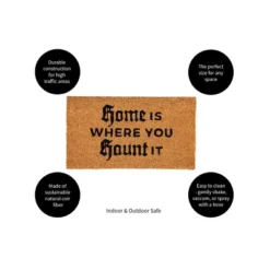 Evergreen 16 X 28 Halloween Greeting Coir Mat, Home Is Where You Haunt It For Indoor And Outdoor Decor -Optimal Home Decoration GUEST f7258a55 4302 42f1 94fc 28dcd7293ecc