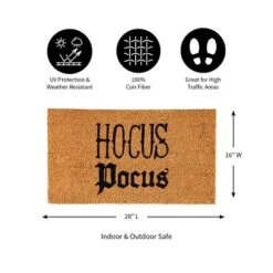 Evergreen 16 X 28 Halloween Greeting Coir Mat, Hocus Pocus For Indoor And Outdoor Decor -Optimal Home Decoration GUEST f840a636 8729 4cd2 b490 4759636072ae