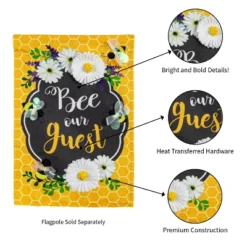 Evergreen Bee Our Guest Frame Garden Linen Flag 12.5 X 18 Inches Indoor Outdoor Decor 9 Evergreen Bee Our Guest Frame Garden Linen Flag 12.5 X 18 Inches Indoor Outdoor Decor -Optimal Home Decoration GUEST f8766f1e c52d 4ea2 a532 bdb991109da1