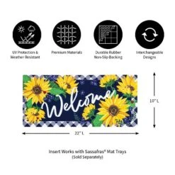 Evergreen Sunflower Welcome Sassafras Indoor Outdoor Switch Doormat 1'10"x10" Multicolored 7 Evergreen Sunflower Welcome Sassafras Indoor Outdoor Switch Doormat 1'10"x10" Multicolored -Optimal Home Decoration GUEST f9192cae 6b31 4a87 a102 e2a12e8bda1f