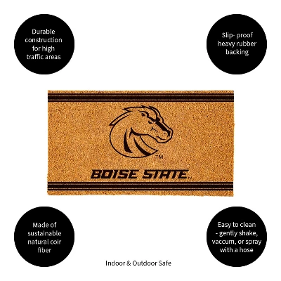 Evergreen Boise State University Logo Turf Mat, Brown- 28 X 16 Inches Indoor Outdoor Doormat 3 Evergreen Boise State University Logo Turf Mat, Brown- 28 X 16 Inches Indoor Outdoor Doormat - Image 3