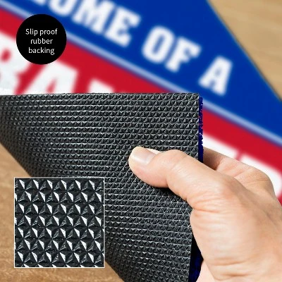 Evergreen New York Rangers Team Turf Mat- 28 X 16 Inches Indoor Outdoor Doormat 5 Evergreen New York Rangers Team Turf Mat- 28 X 16 Inches Indoor Outdoor Doormat - Image 5