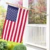 Evergreen American Flag With Wooden Flag Pole & Bracket Kit