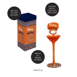 Evergreen Chicago Bears, 17oz Boxed Stemware -Optimal Home Decoration GUEST fc9861f6 70cc 427a ade2 b9696c06b6e9