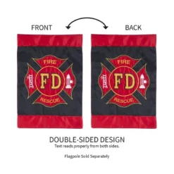 Evergreen Flag Fire Department Garden Applique Flag -Optimal Home Decoration GUEST fd8948da 516a 4560 8fd9 2b610be560d3
