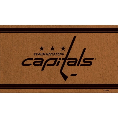 Evergreen Washington Capitals Logo Turf Mat, Brown- 28 X 16 Inches Indoor Outdoor Doormat 1 Evergreen Washington Capitals Logo Turf Mat, Brown- 28 X 16 Inches Indoor Outdoor Doormat